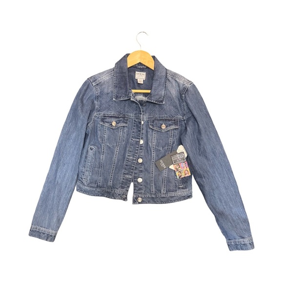 NWT Guess denim jean jacket size medium - Picture 1 of 5